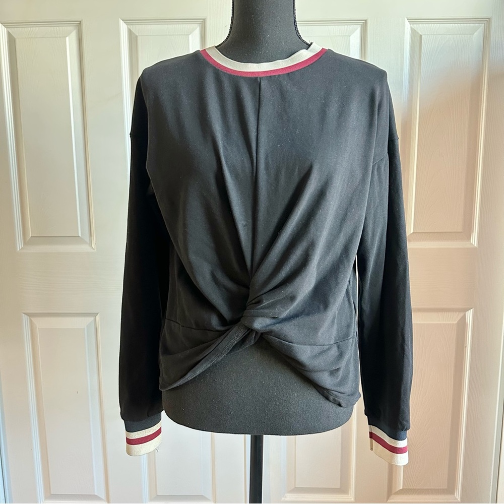 Fox’s Fashion Classic Collection Stella & Mavis Black Knot Front Sweatshirt